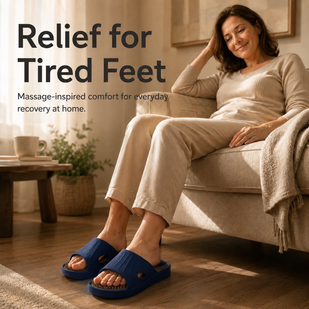👣Acupressure Massage Shoes – Non-Slip Bath Slippers, Plantar Fasciitis Relief Sandals