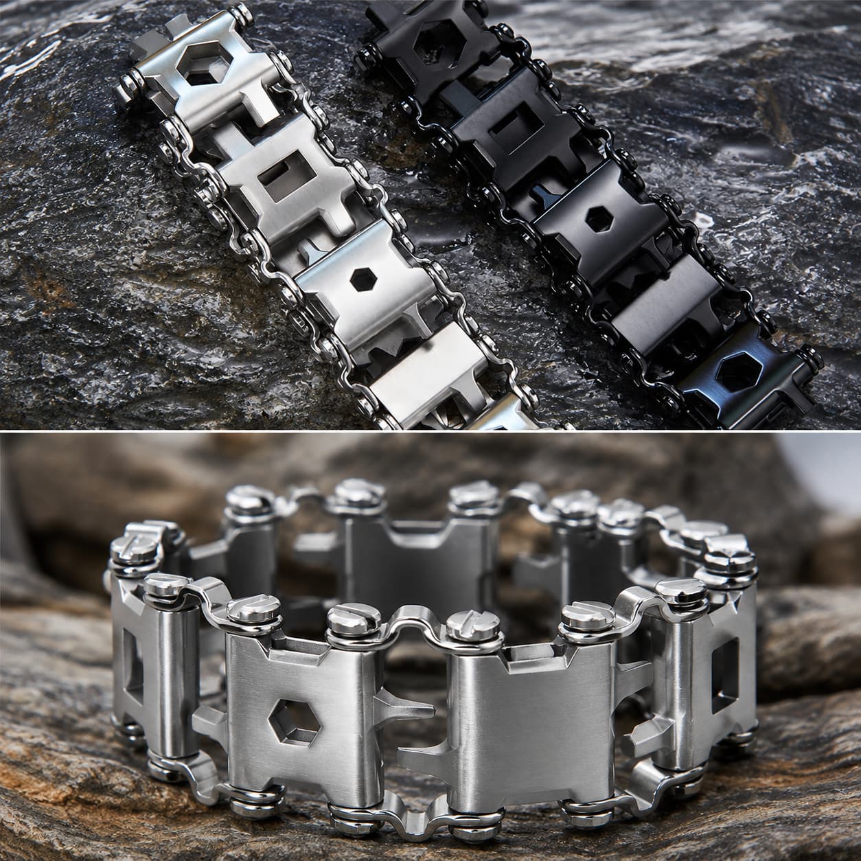 Multitool Bracelet 29-in-1 Stainless Steel EDC Tool