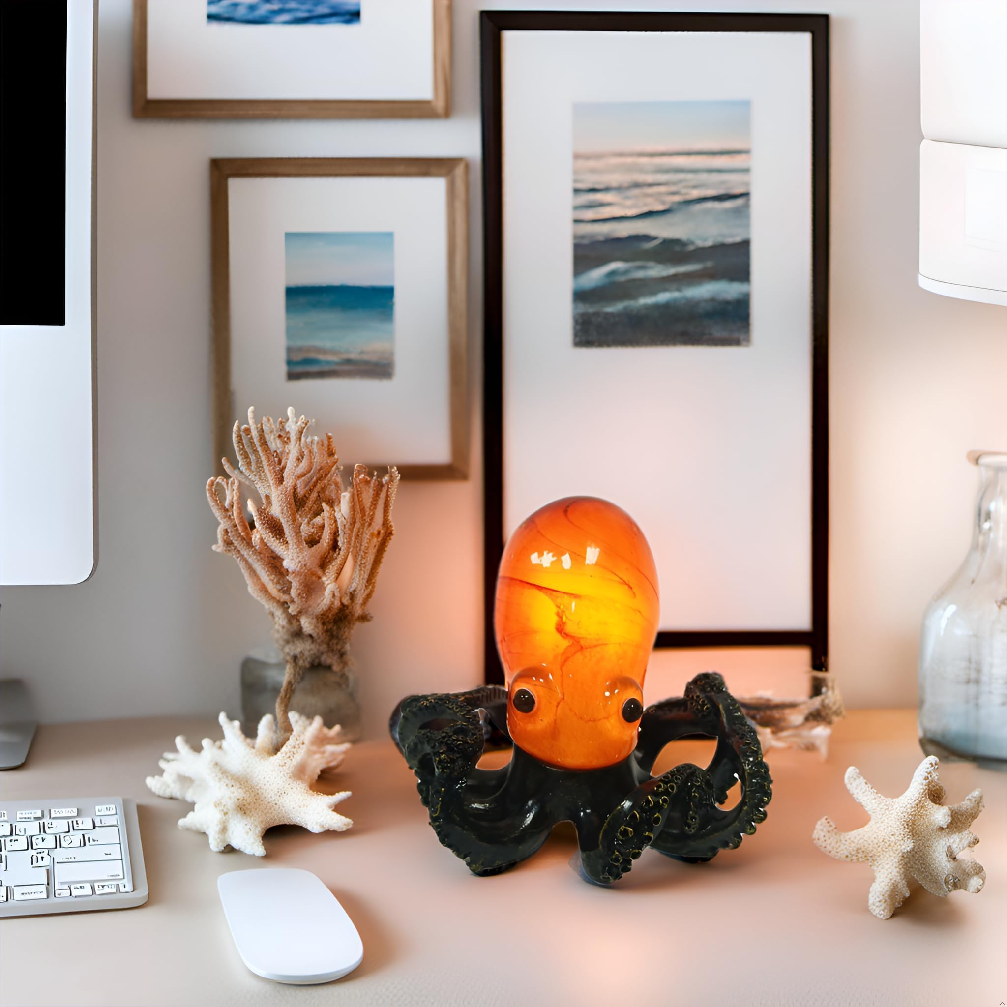 🐙Coastal Octopus Table Lamp