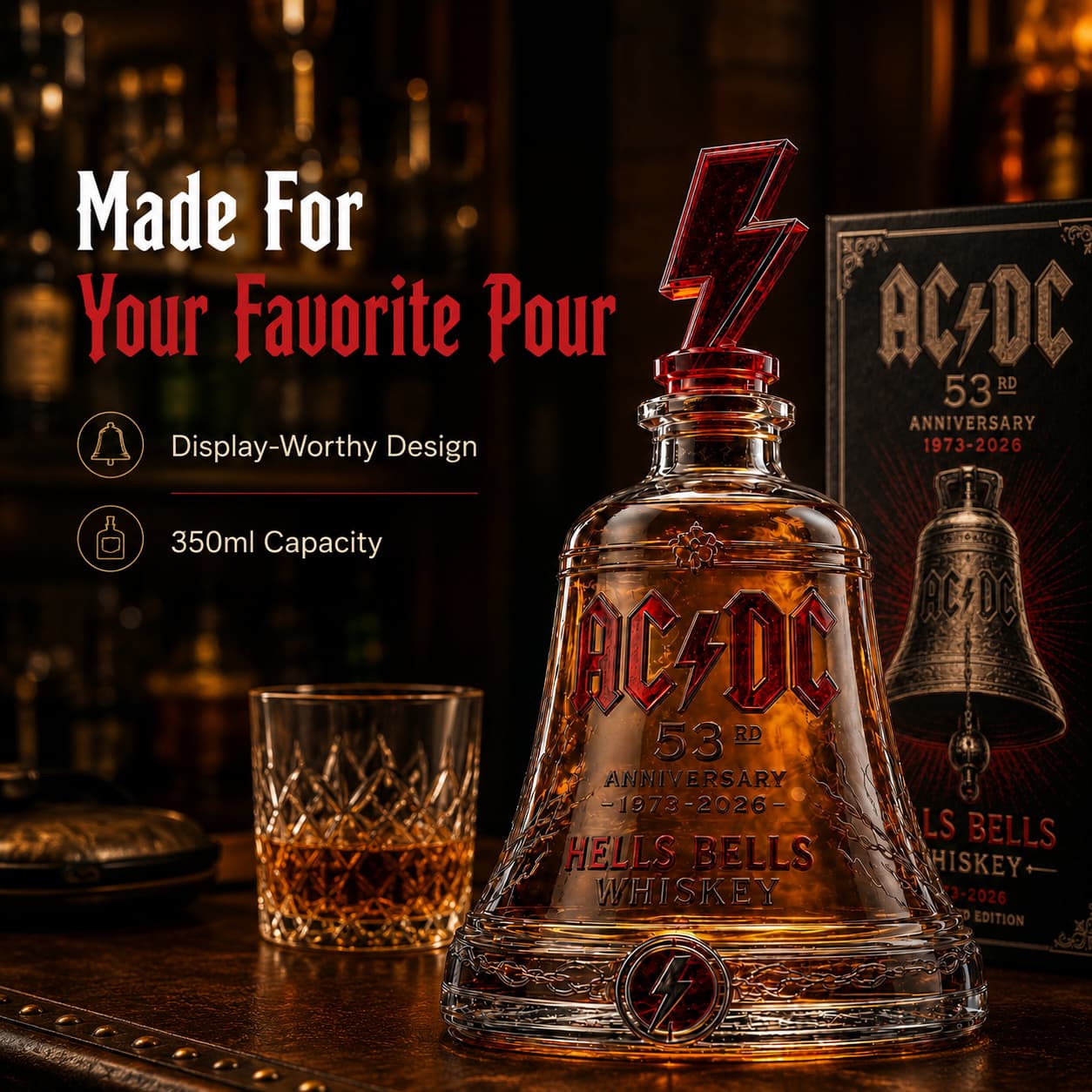 Anniversary Bell Collector Whiskey Bottle