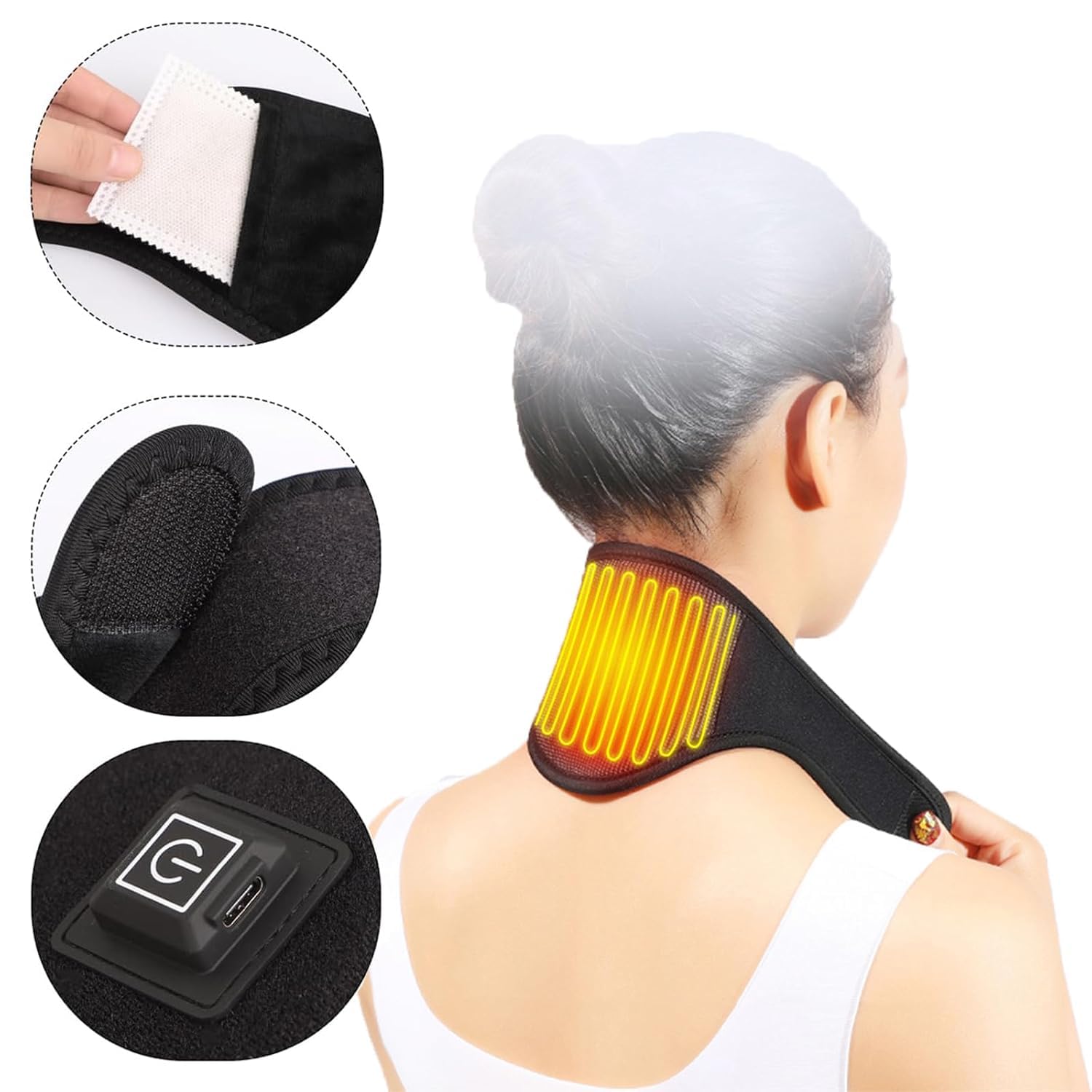 Neck Heating Brace for Neck Pain Relief