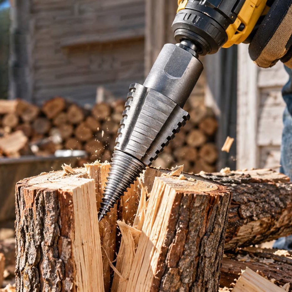 🔥 Firewood Drill Bit – The Easier Way To Split Firewood
