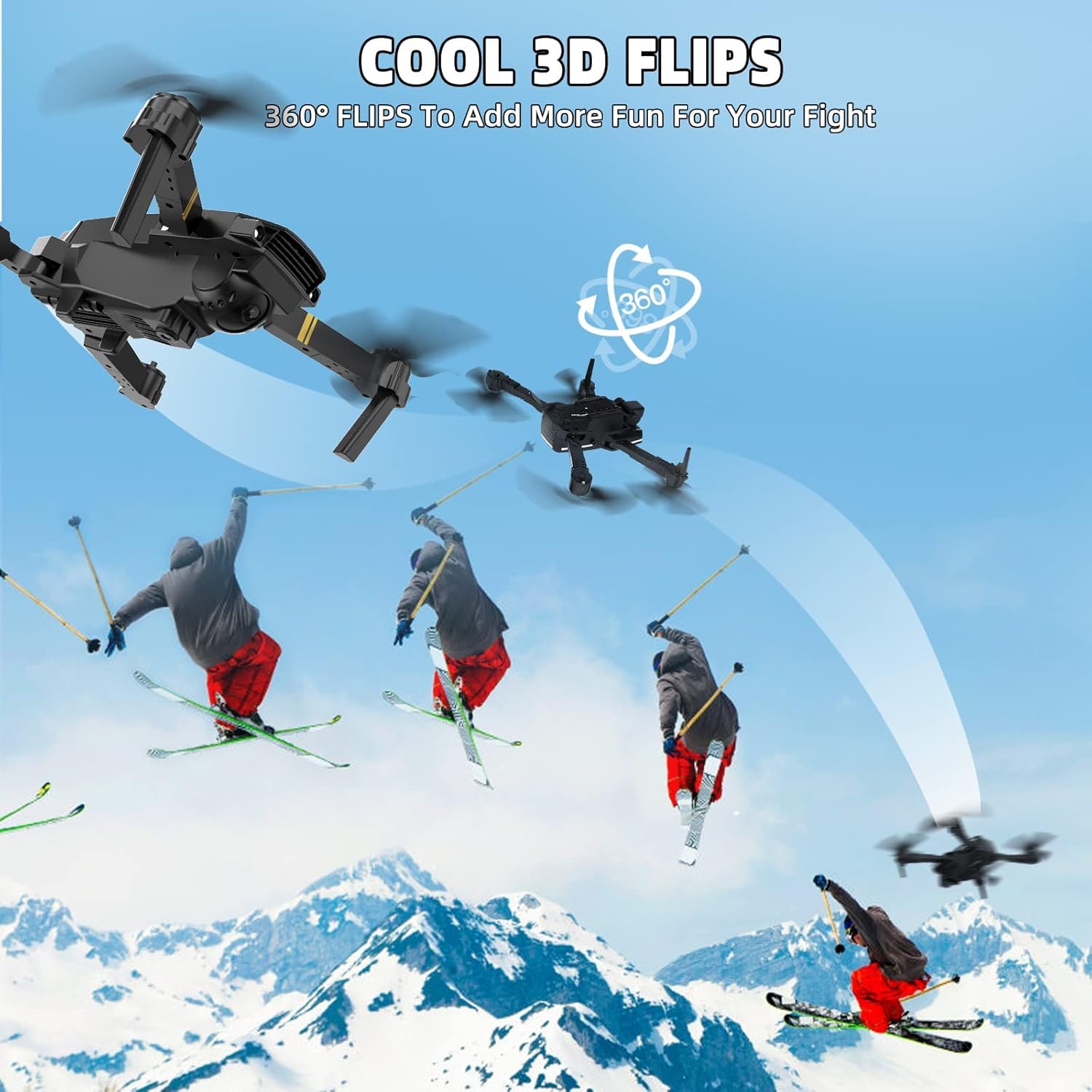 🚁Foldable 1080P FPV Camera Drone – Beginner-Friendly Mini Quadcopter
