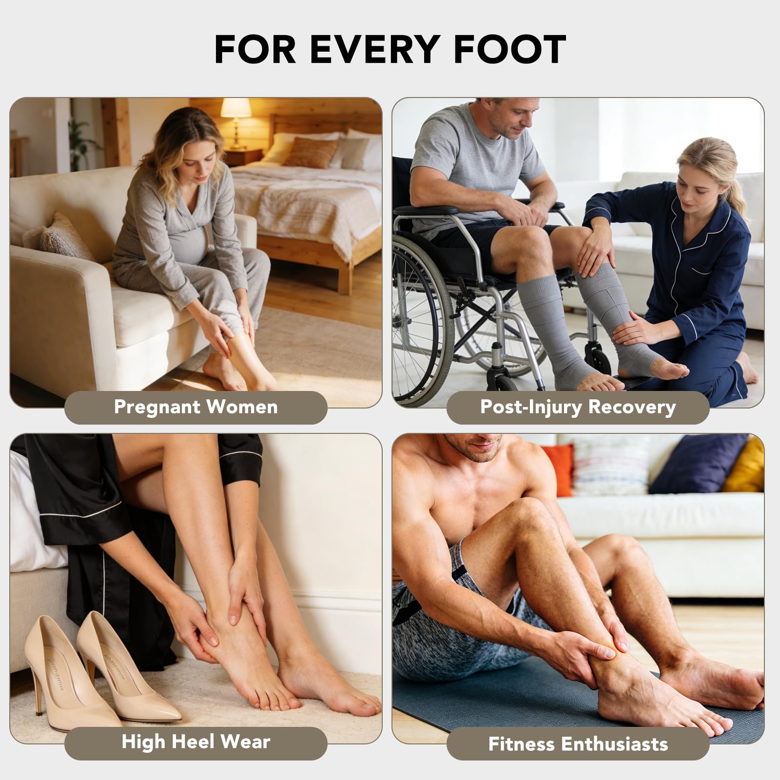 Upgraded Plantar Fasciitis Night Splint + Massage Ball