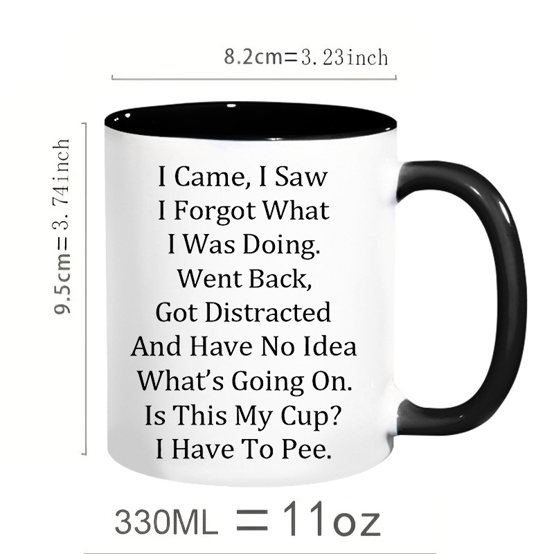 Funny Mug for Older People Christmas Mug