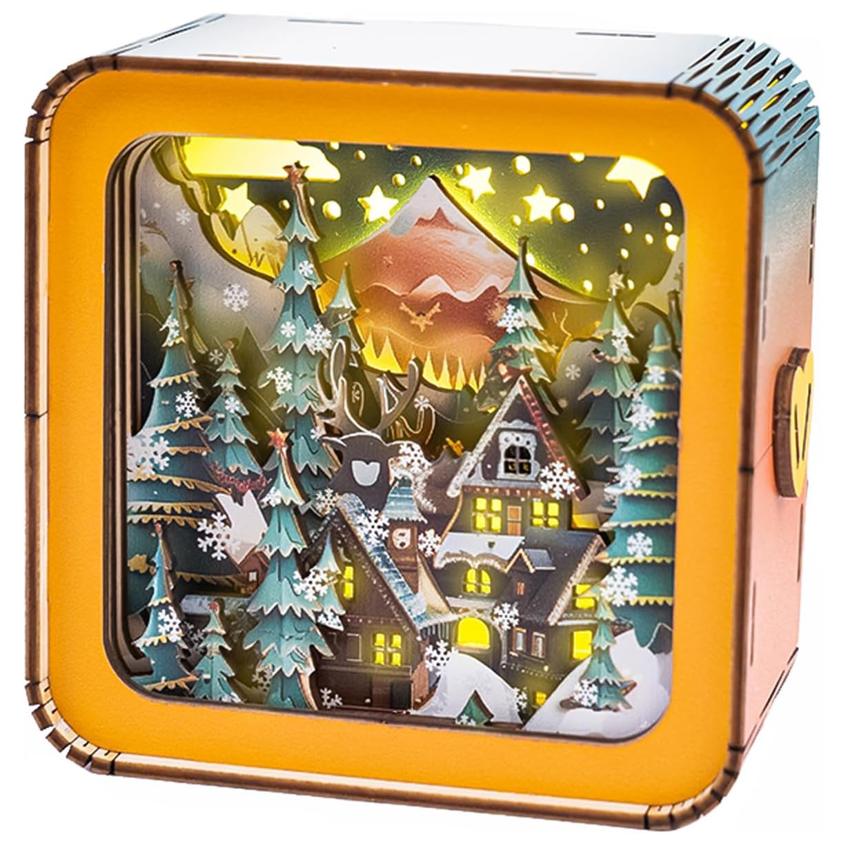 3D Wooden Puzzle Night Light