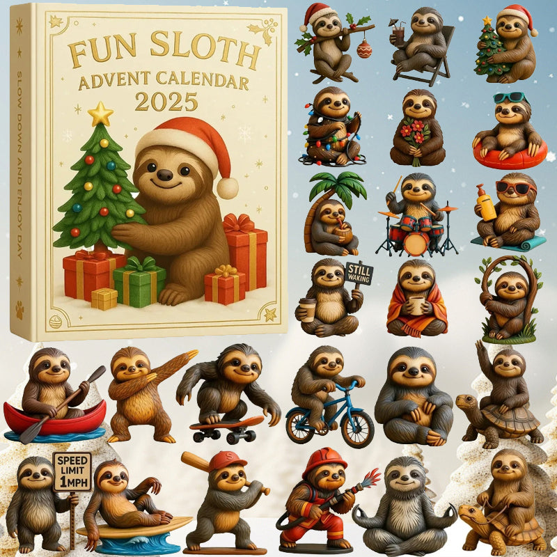 Fun Sloth Advent Calendar 2025 – 24 Days of Joy