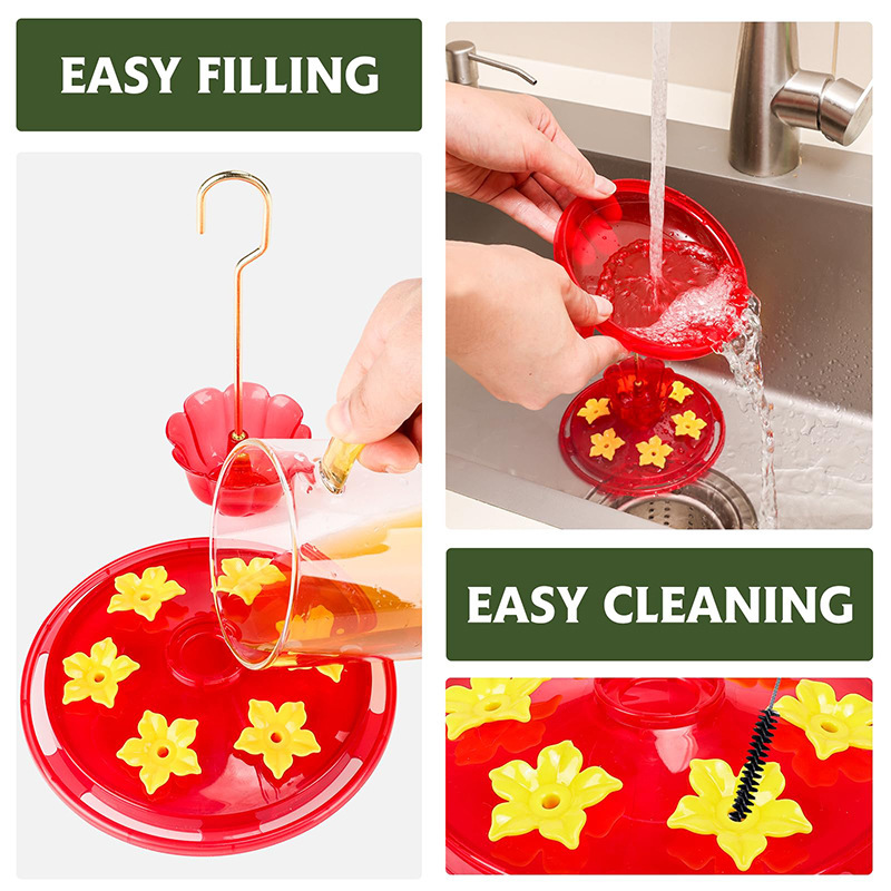 🐦✨ Leak-Proof Hummingbird Feeder – Sip, Snap & Smile with Effortless Joy! 🌺🔍