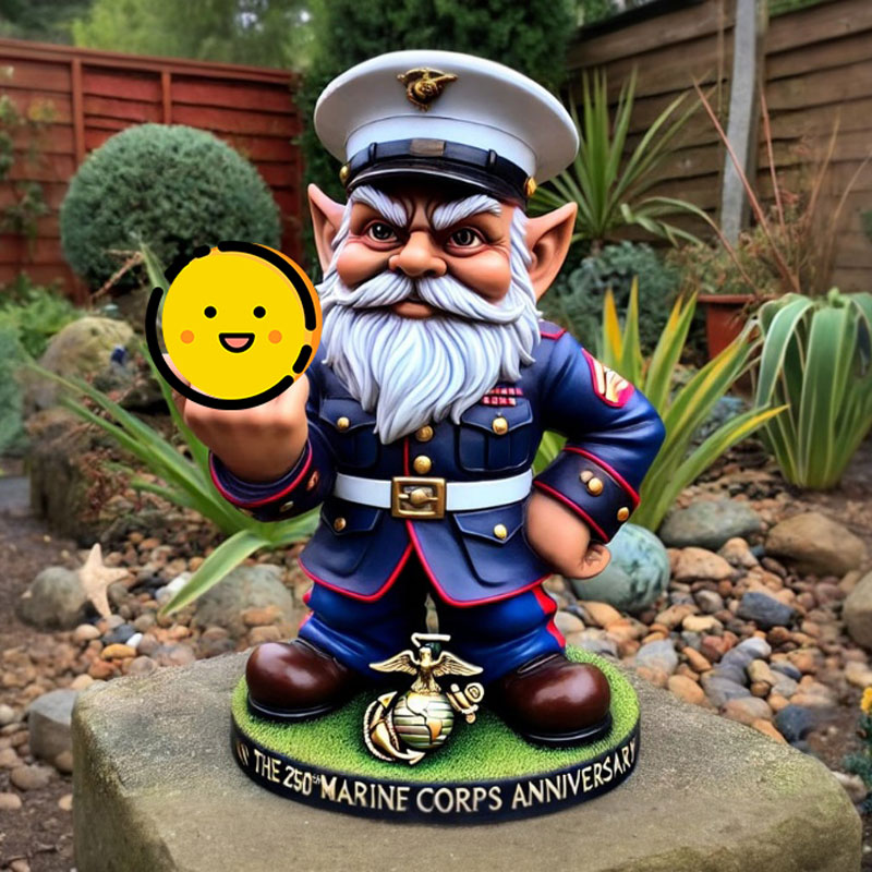 🌟 ​​"Gnome-Per Fi" – The 250th Anniversary Army Gnome Statue That'll Have You Saluting with a Smile!​​ 🎖️