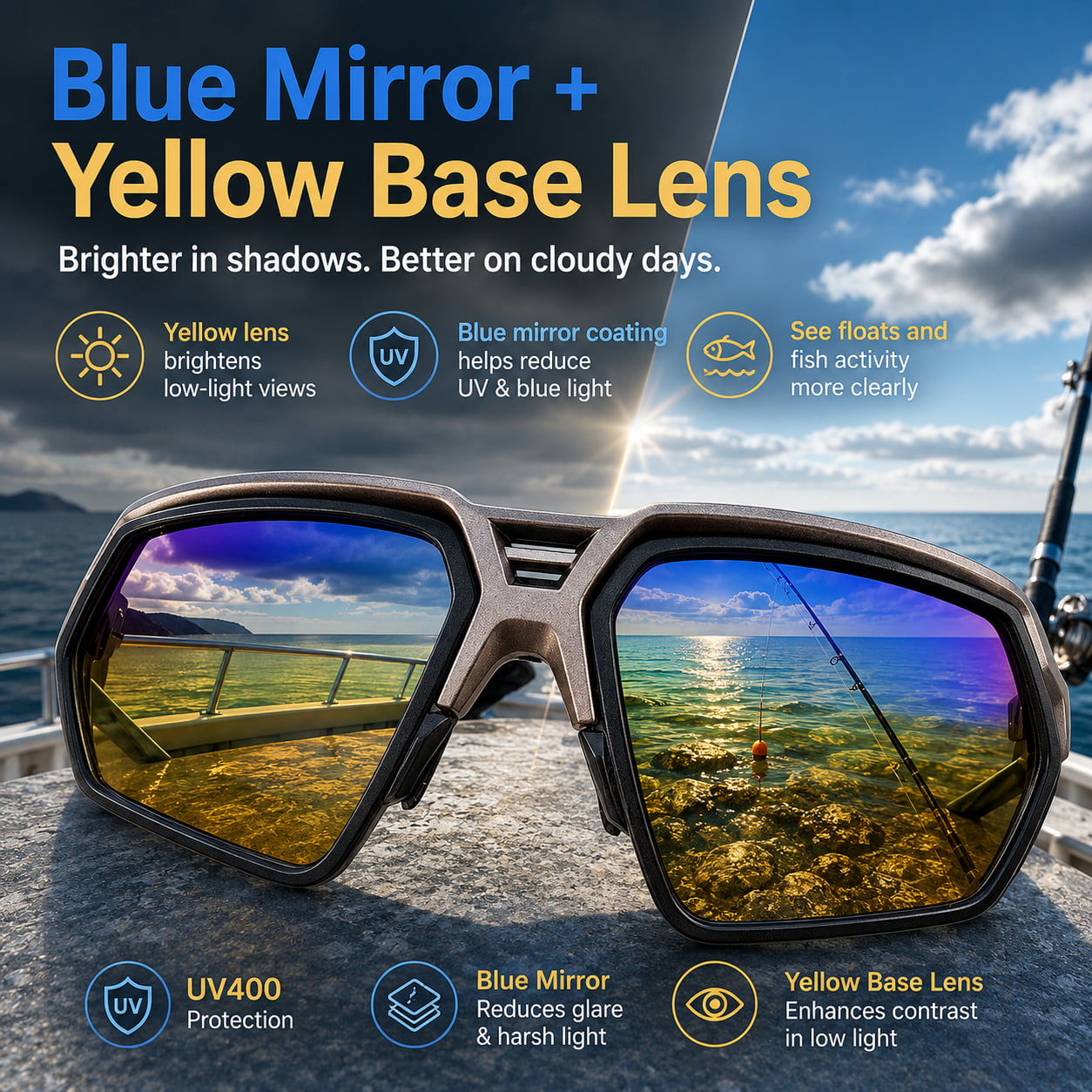 Phantom S50 Fishing Polarized Sunglasses