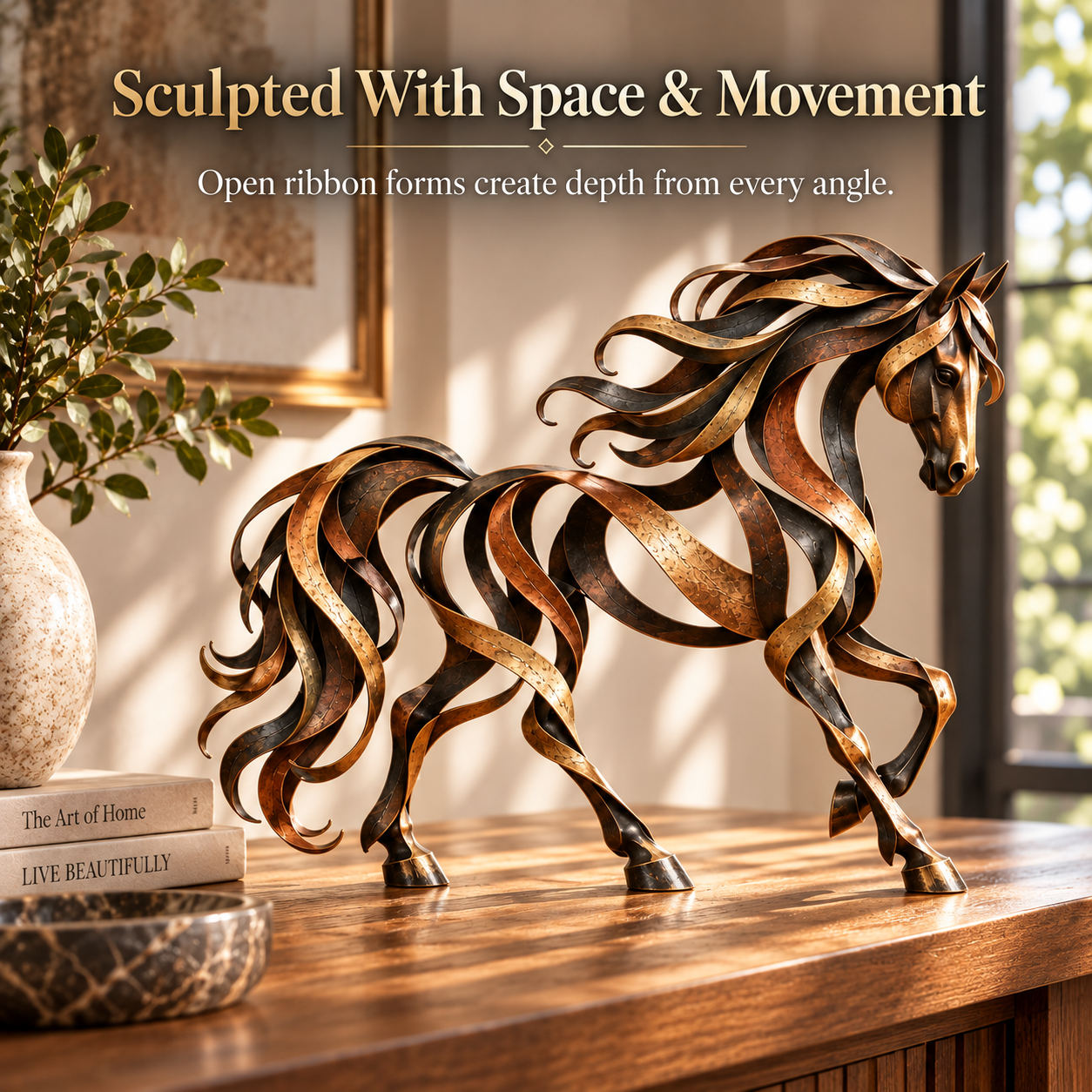 Ribbon-Form Metal Sculpture Collection