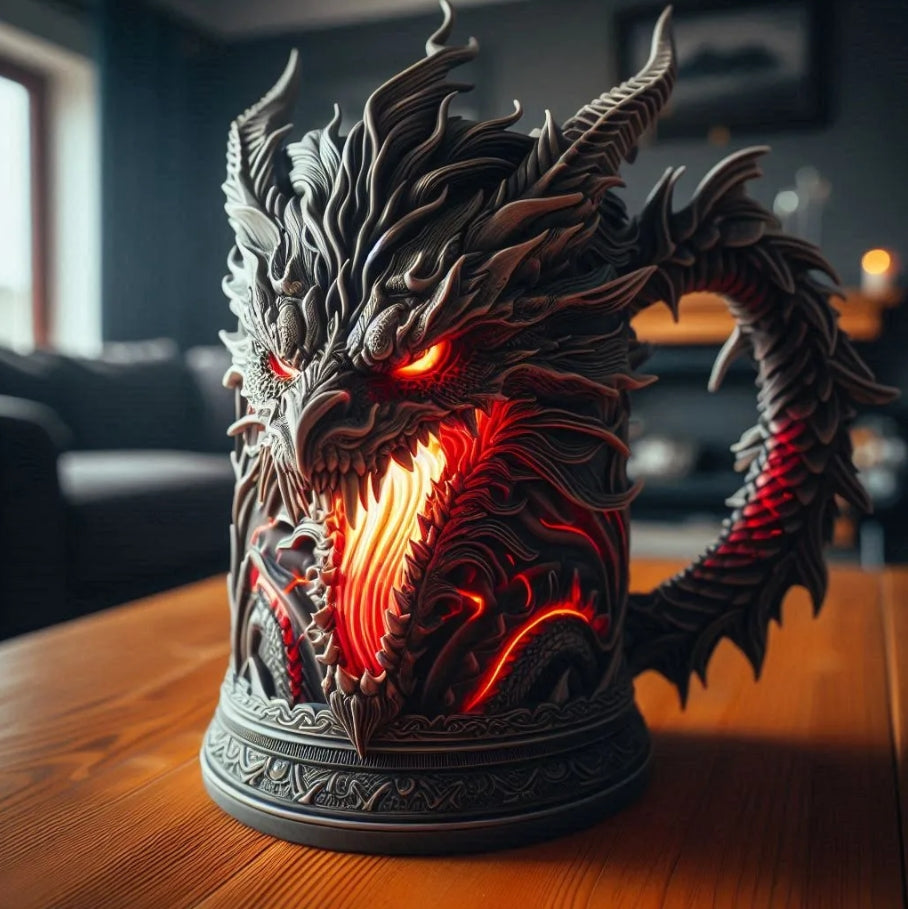 Unleash the Power of the Dragon – 3D Sculpted Dragon Mug
