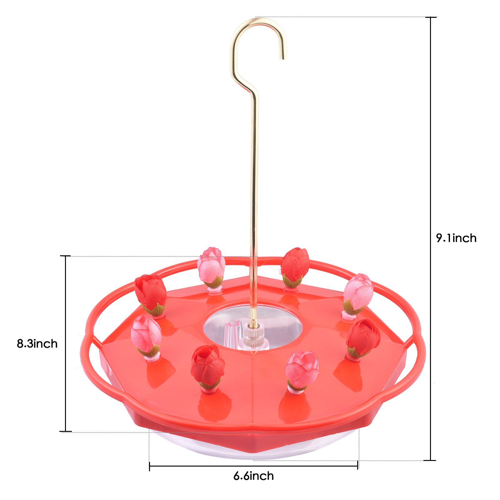 🌺🐦 BlossomBreeze Hummingbird Feeder – 5X Faster Visits with Realistic Flower Ports! 🛡️✨