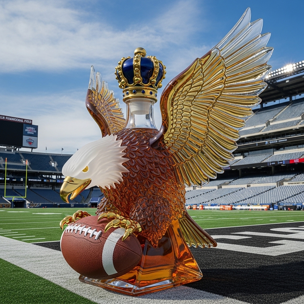 🏈 NFL ✨Philadelphia Eagles Retro Logo Whiskey Bottle🦅