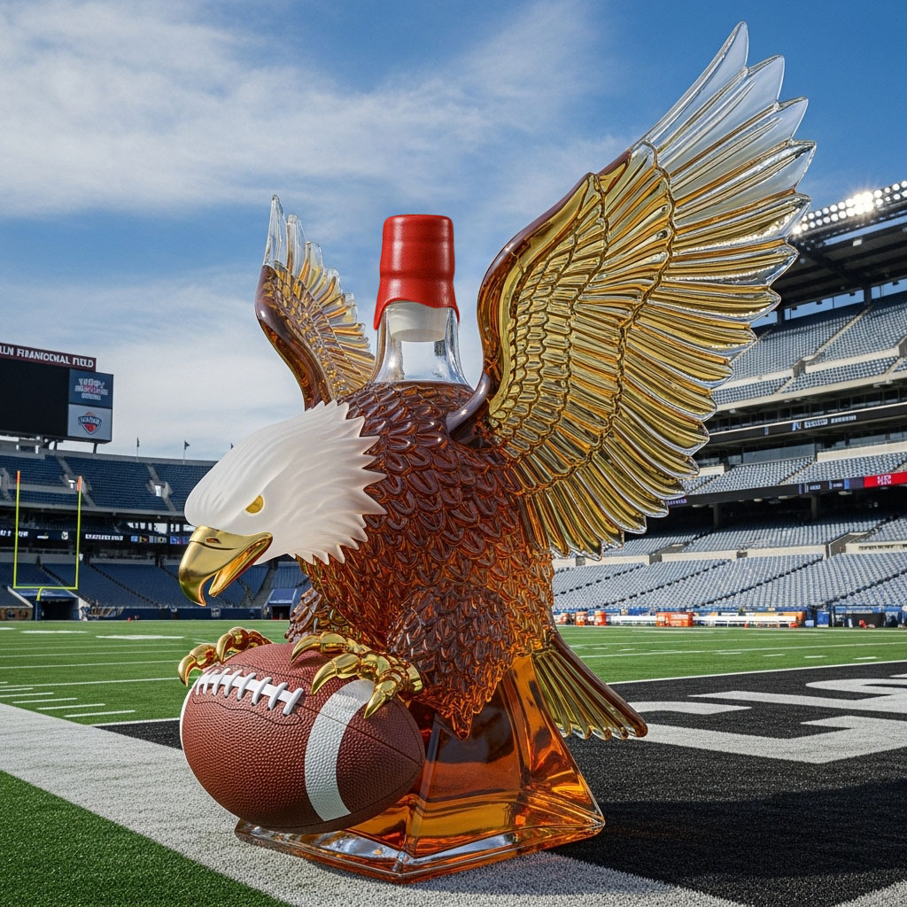 🏈 NFL ✨Philadelphia Eagles Retro Logo Whiskey Bottle🦅
