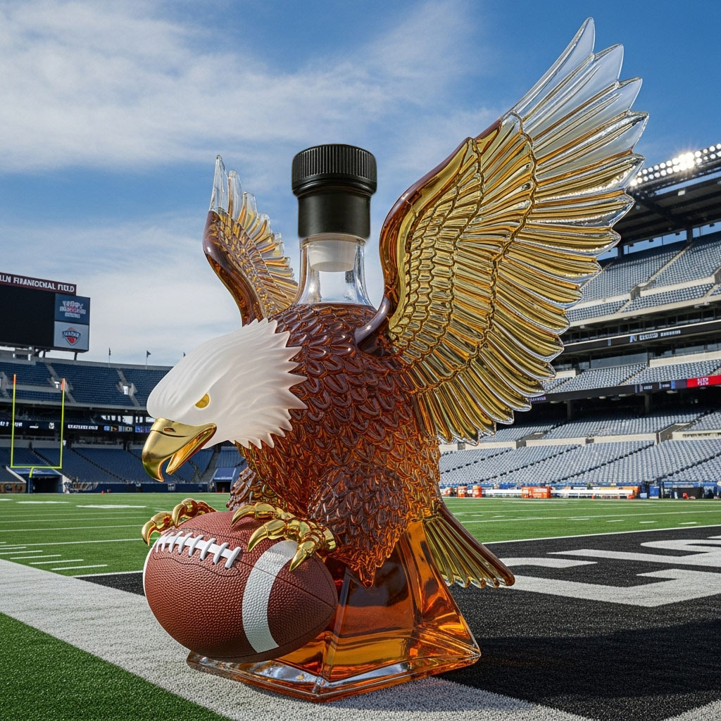 🏈 NFL ✨Philadelphia Eagles Retro Logo Whiskey Bottle🦅