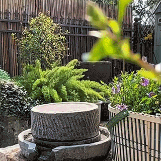 Solar Lantern Pink Metal Flower Ball Light