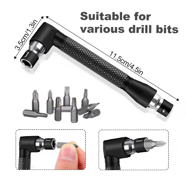 17-Piece Complete Home Flexible Drill Extension Kit
