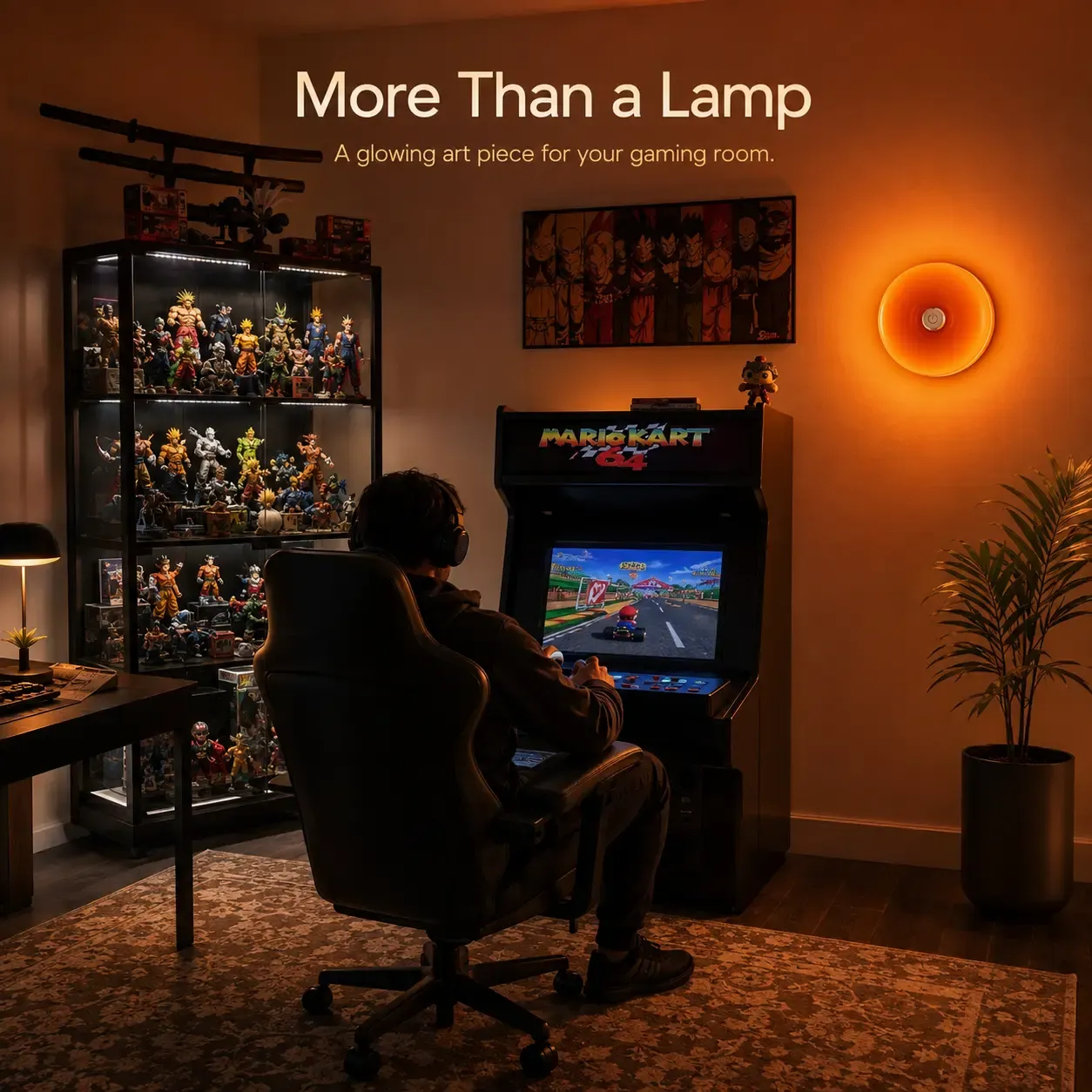 Tap Touch Stained Glass Ambient Lamp | 3 Tone Soft LED Night Light for Cozy Home Decor