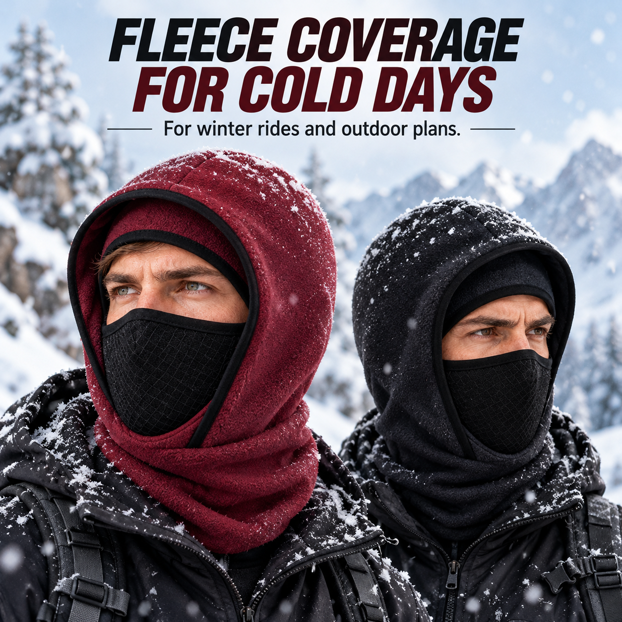 Thermal Fleece Balaclava Windproof Winter Ski Mask
