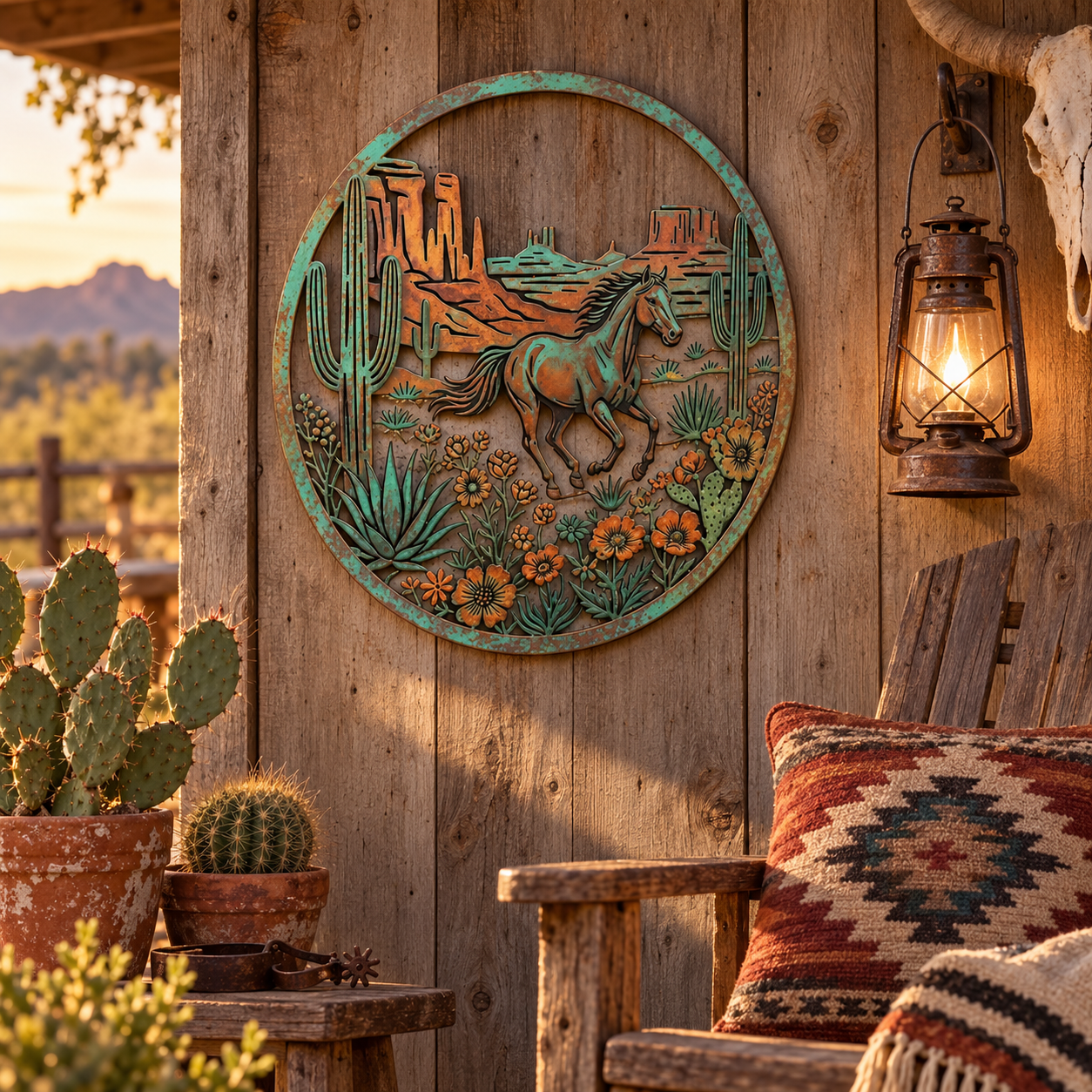 🐴Western Horse Desert Garden Wall Decor