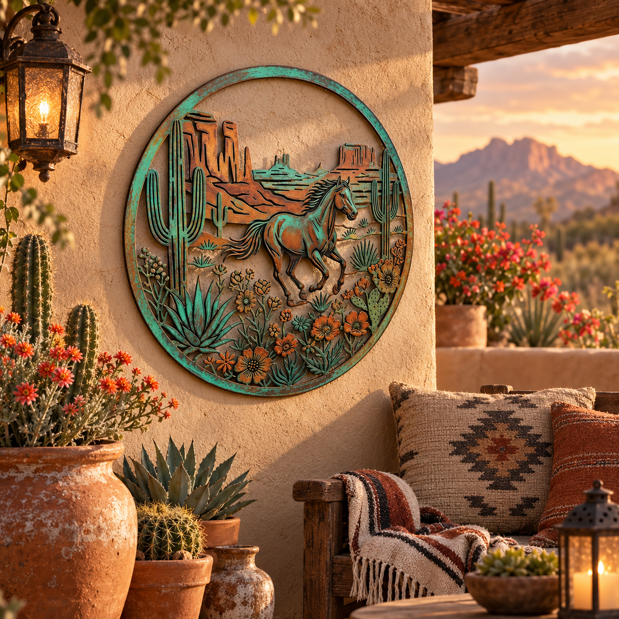 🐴Western Horse Desert Garden Wall Decor