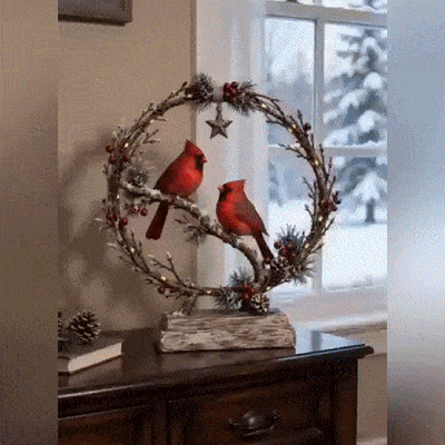 🔥Last Day 60% OFF -Lighted Cardinal Tabletop Decor