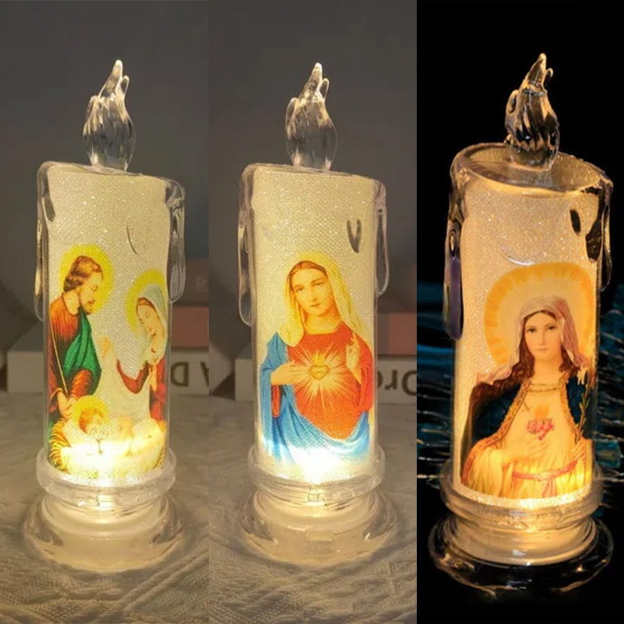 🕯️LED Prayer Flameless Candles