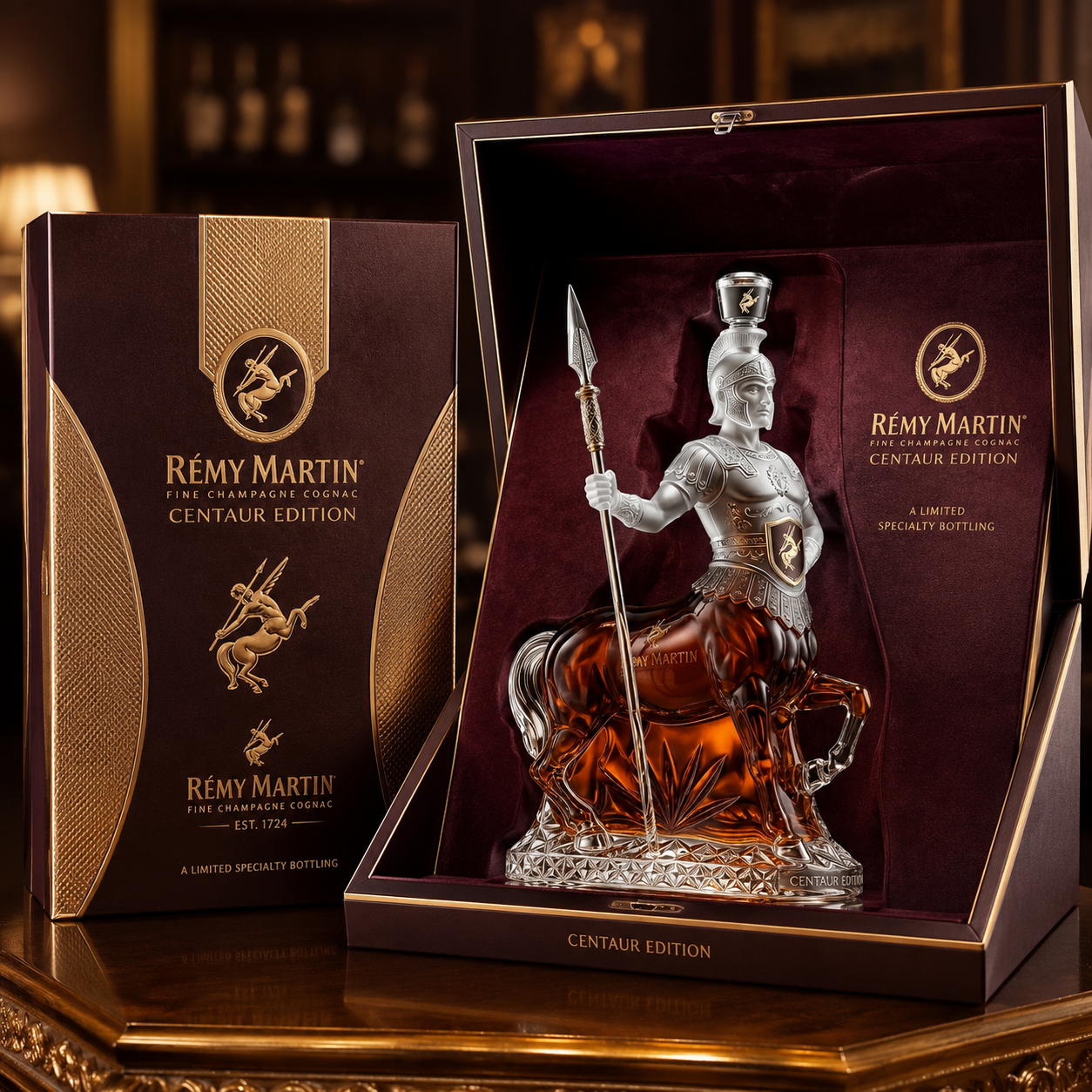 3D Sculpted Brandy Bottle