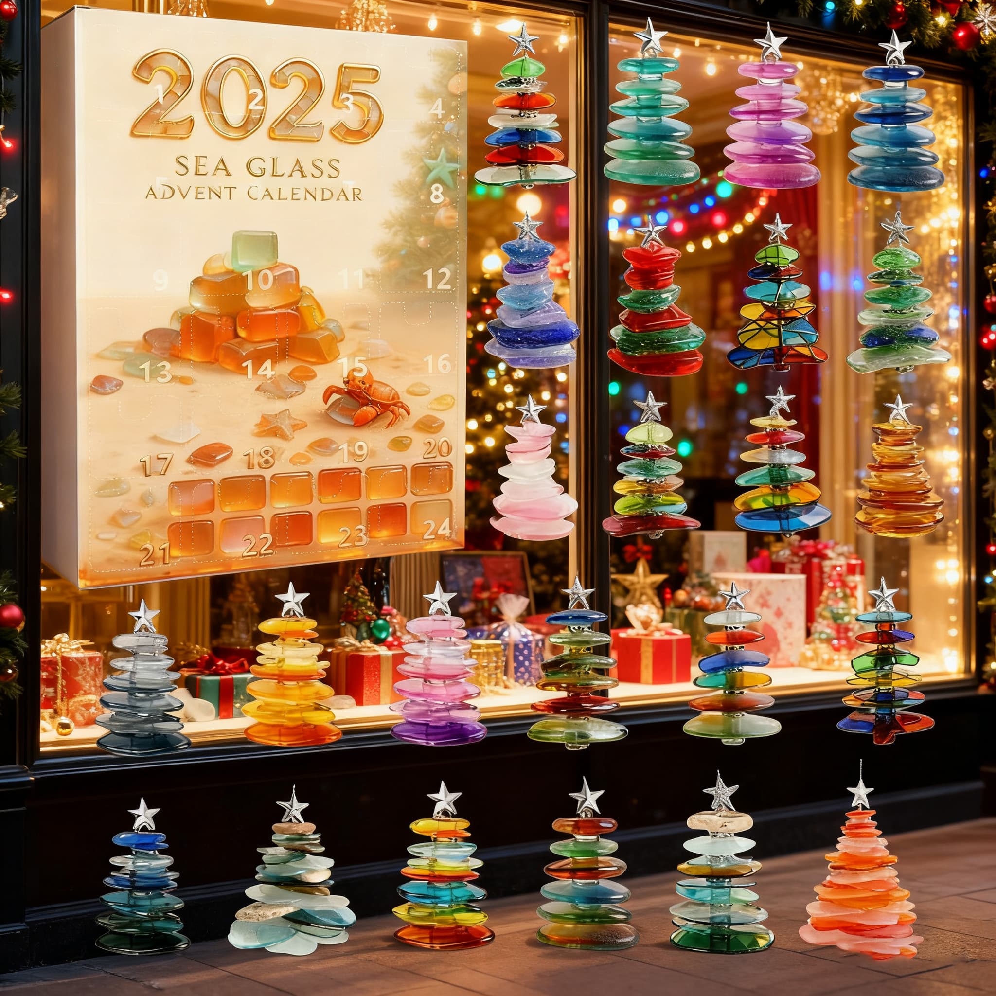 Sea Glass Christmas Tree Advent Calendar 2025