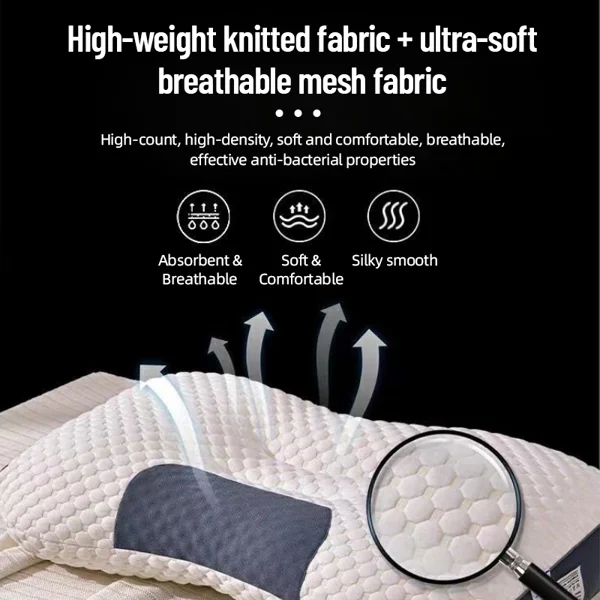 💥 Big Sale 50% OFF💥 Antibacterial Neck Support Sleep-Aid Massage Pillow