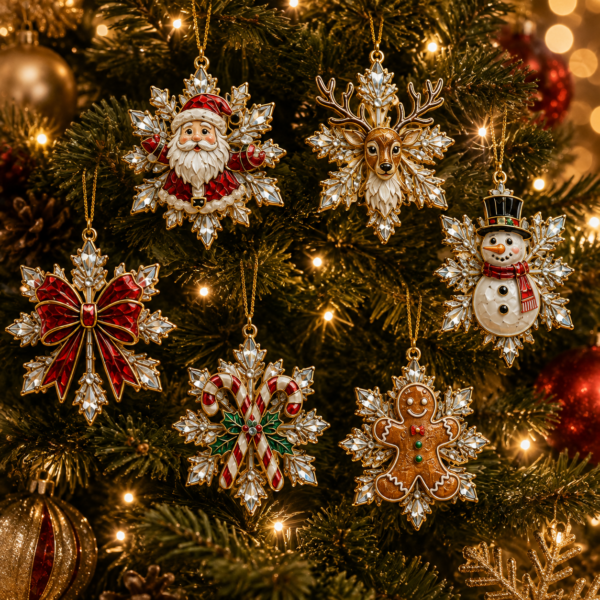 24-Day Snowflake Christmas Countdown Advent Calendar