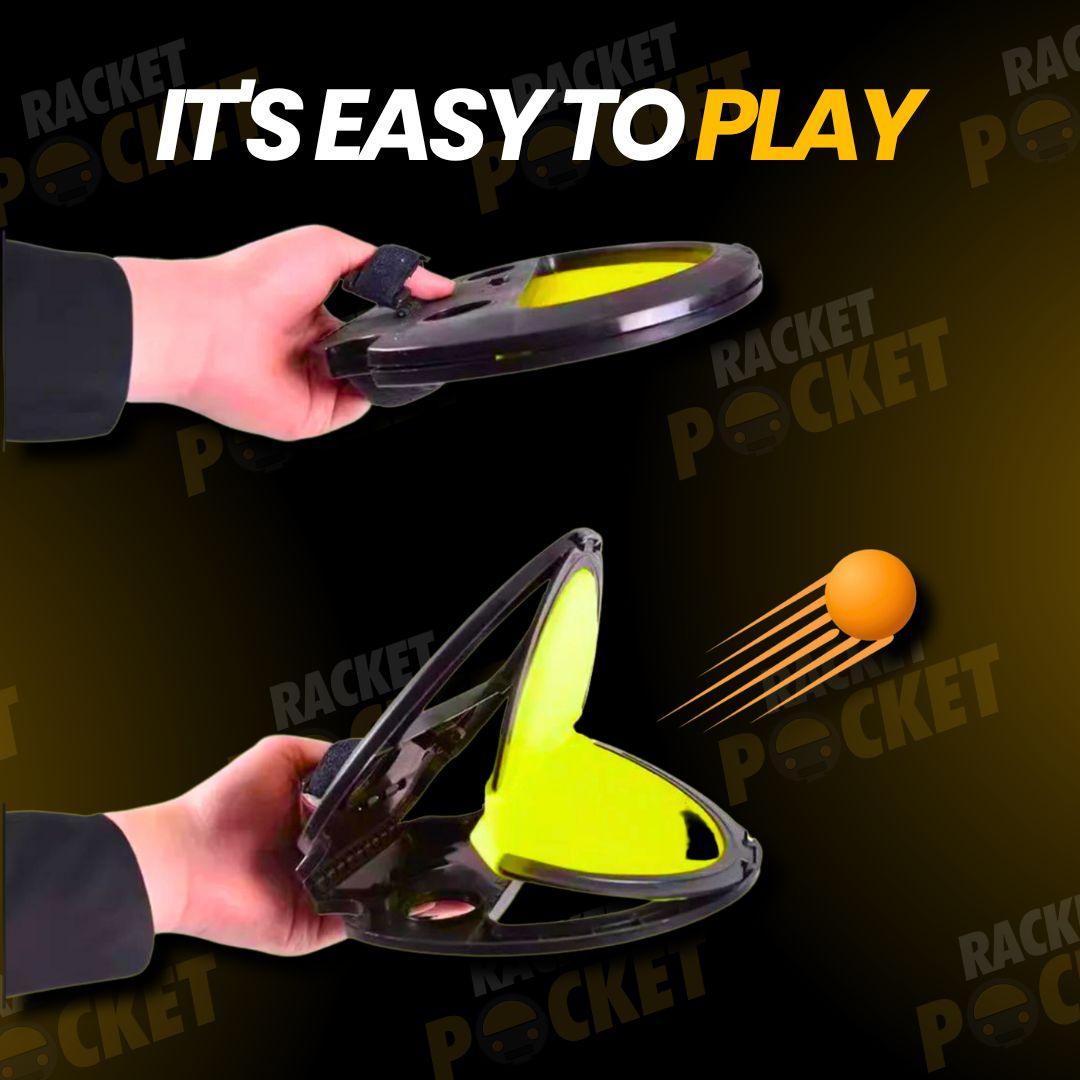 Racket-Pocket Catch Game