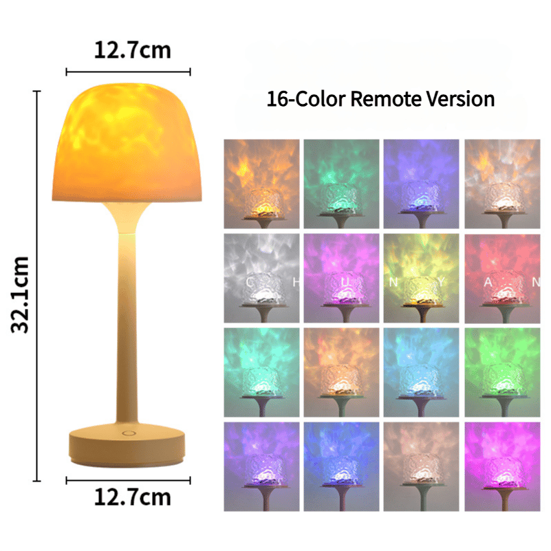 ✨💡water pattern remote control lamp