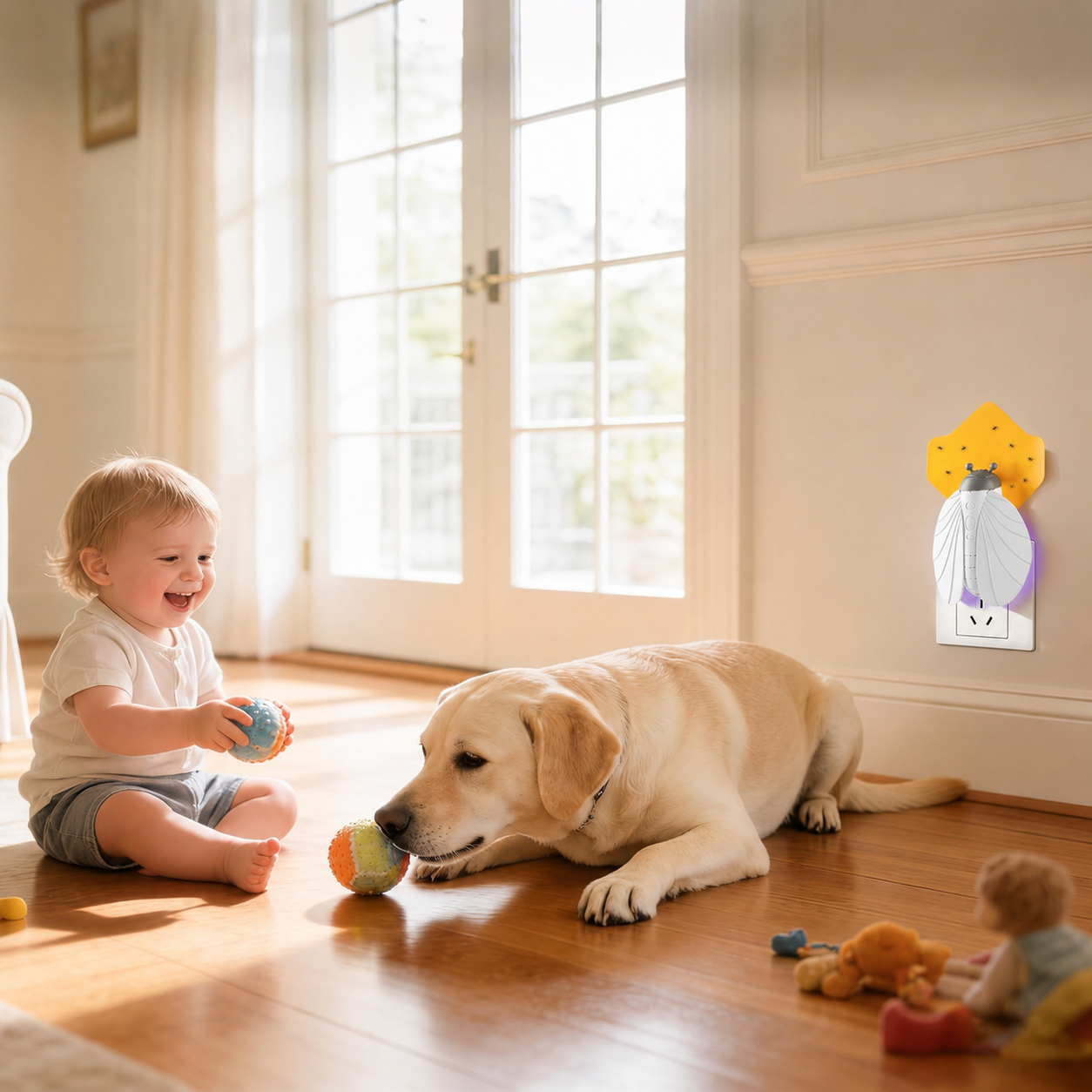 Silent and Safe Mosquito Killer and Fruit Fly Trap