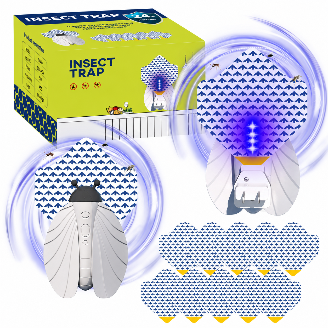 Silent and Safe Mosquito Killer and Fruit Fly Trap