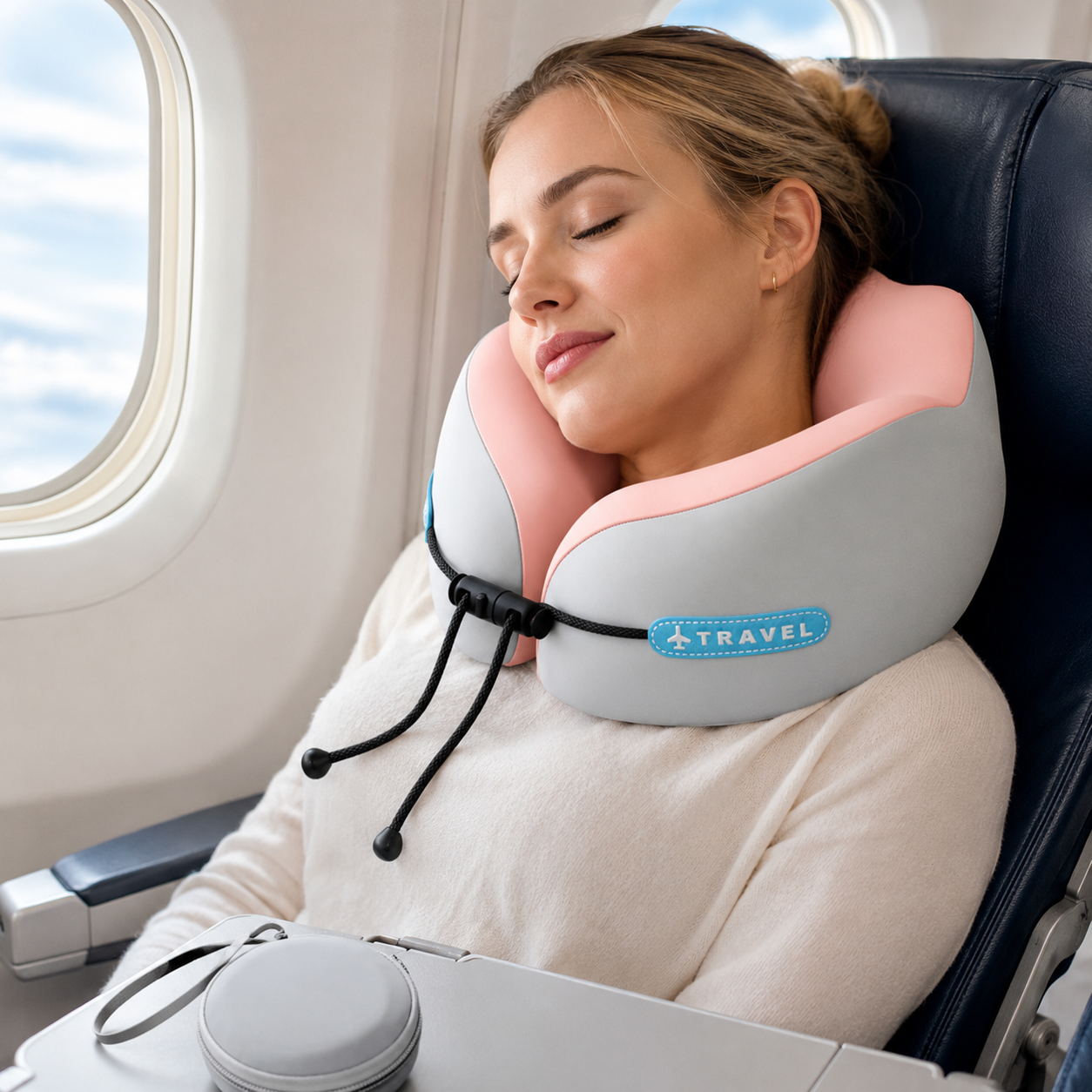 ✈️ The Travel Pillow That Stops Your Head From Falling Forward