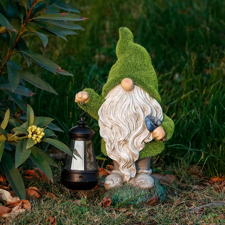 Solar Garden Outdoor Dwarf Statue