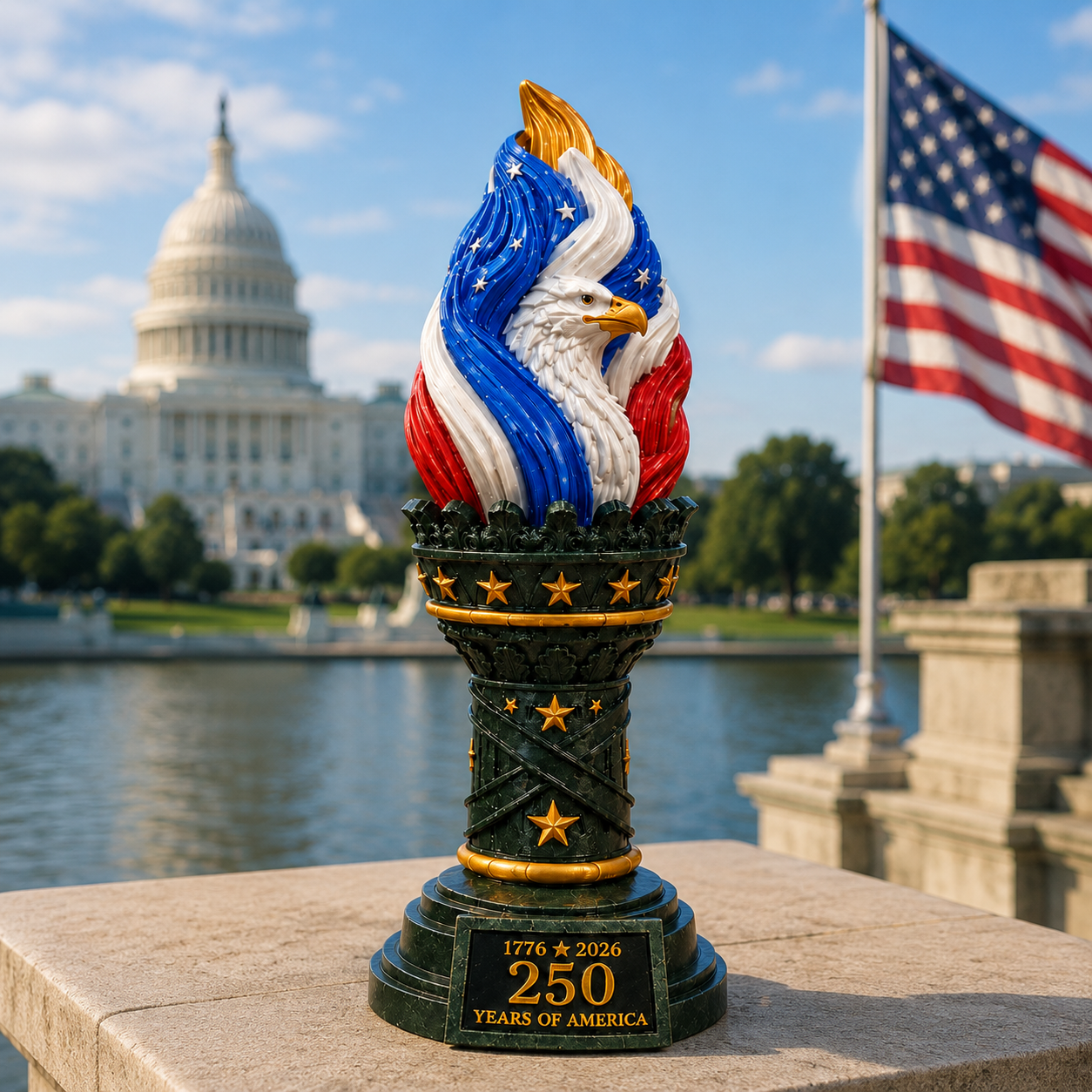 Freedom Torch America 250th Independence Day Anniversary Collectible