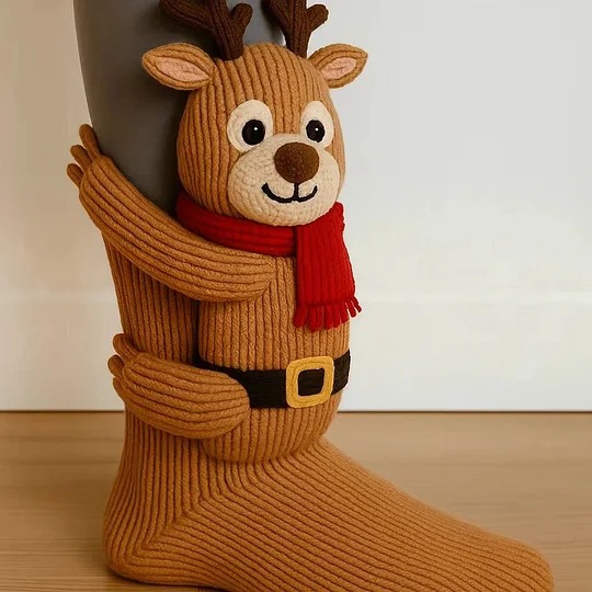 🎅 Cosy 3D Knit Animal Socks, Cute & Comfy for You or a Lovely Gift 💝