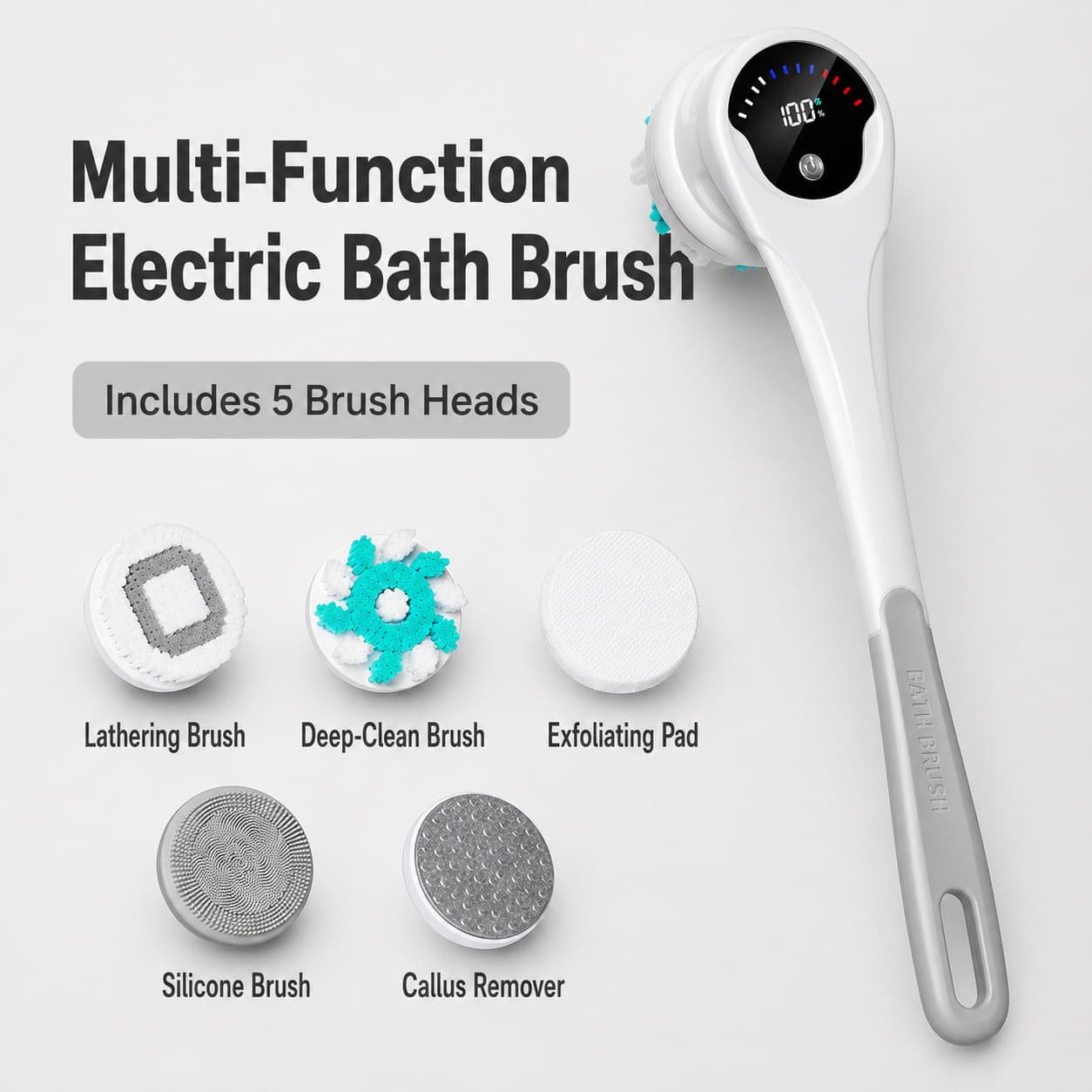 🚿Multi-Functional Electric Spin Bath Brush