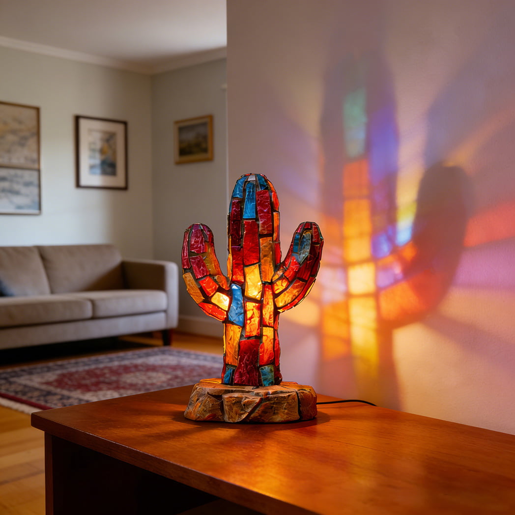 Handcrafted Stained Glass Mosaic Lamps