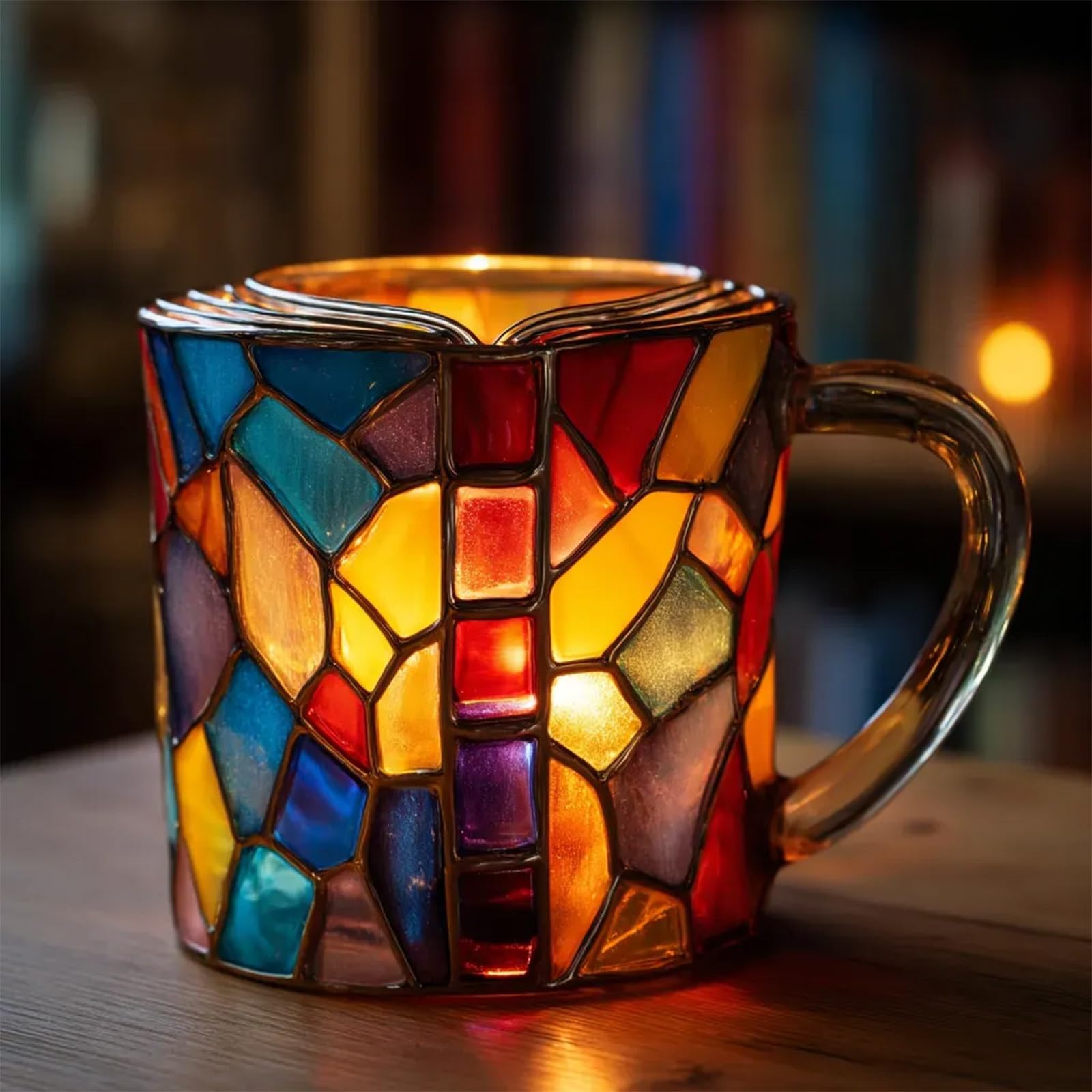 📚Painted Book Mug