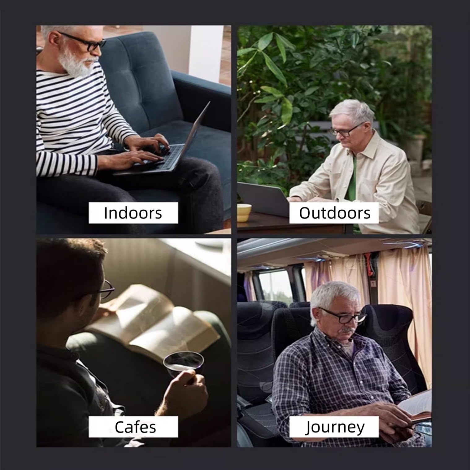 ADJUSTABLE FOCUS GLASSES NEAR AND FAR SIGHT