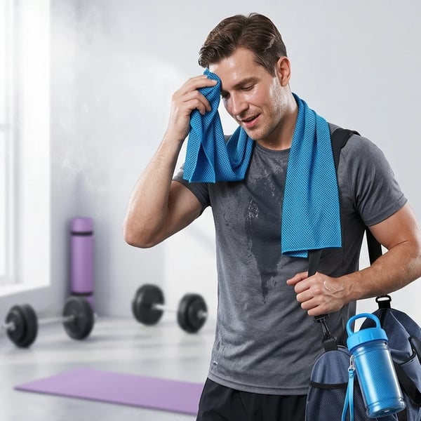 ❄️Cold Sweat Towel You Can Use Anywhere, Anytime! Reusable Soft Absorbent Cooling Portable