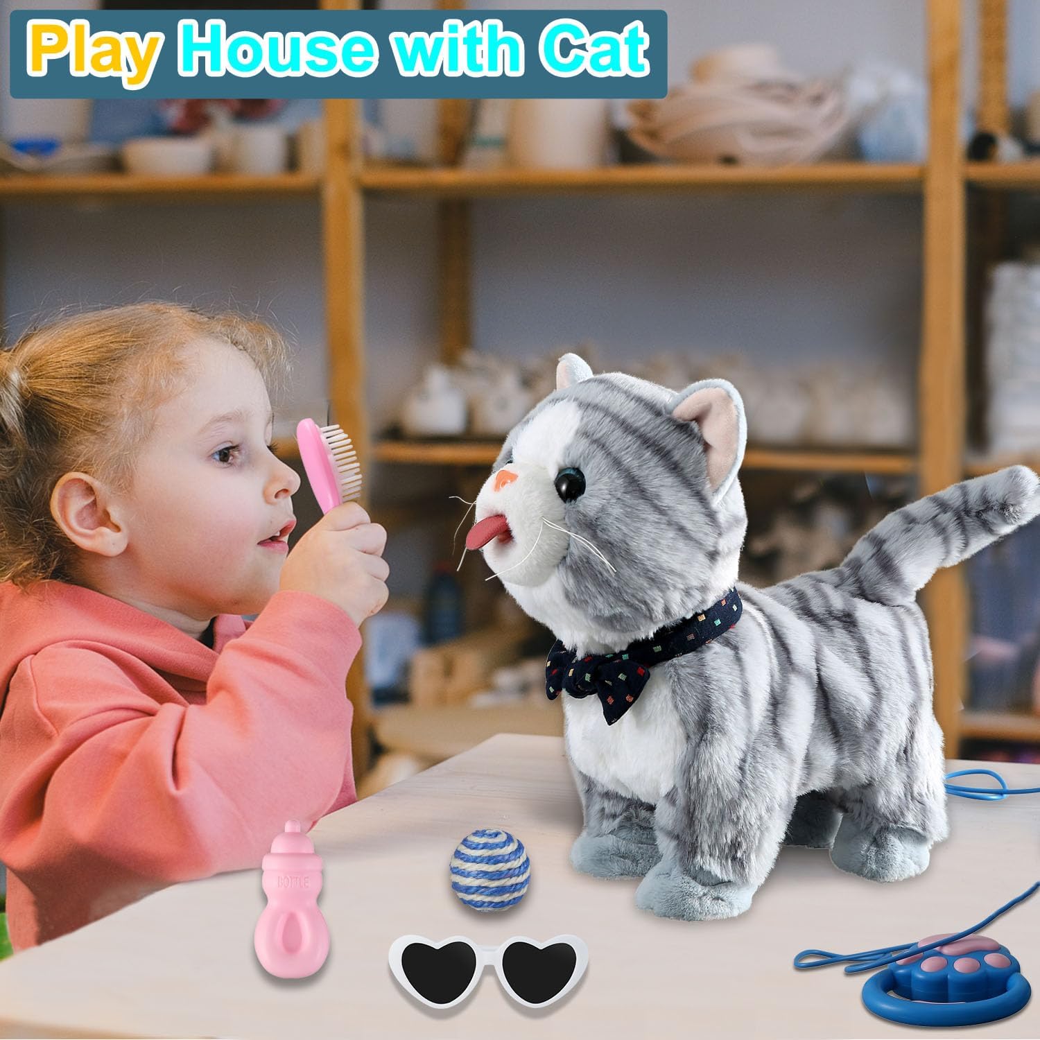 Walking Kitty Plush Toy