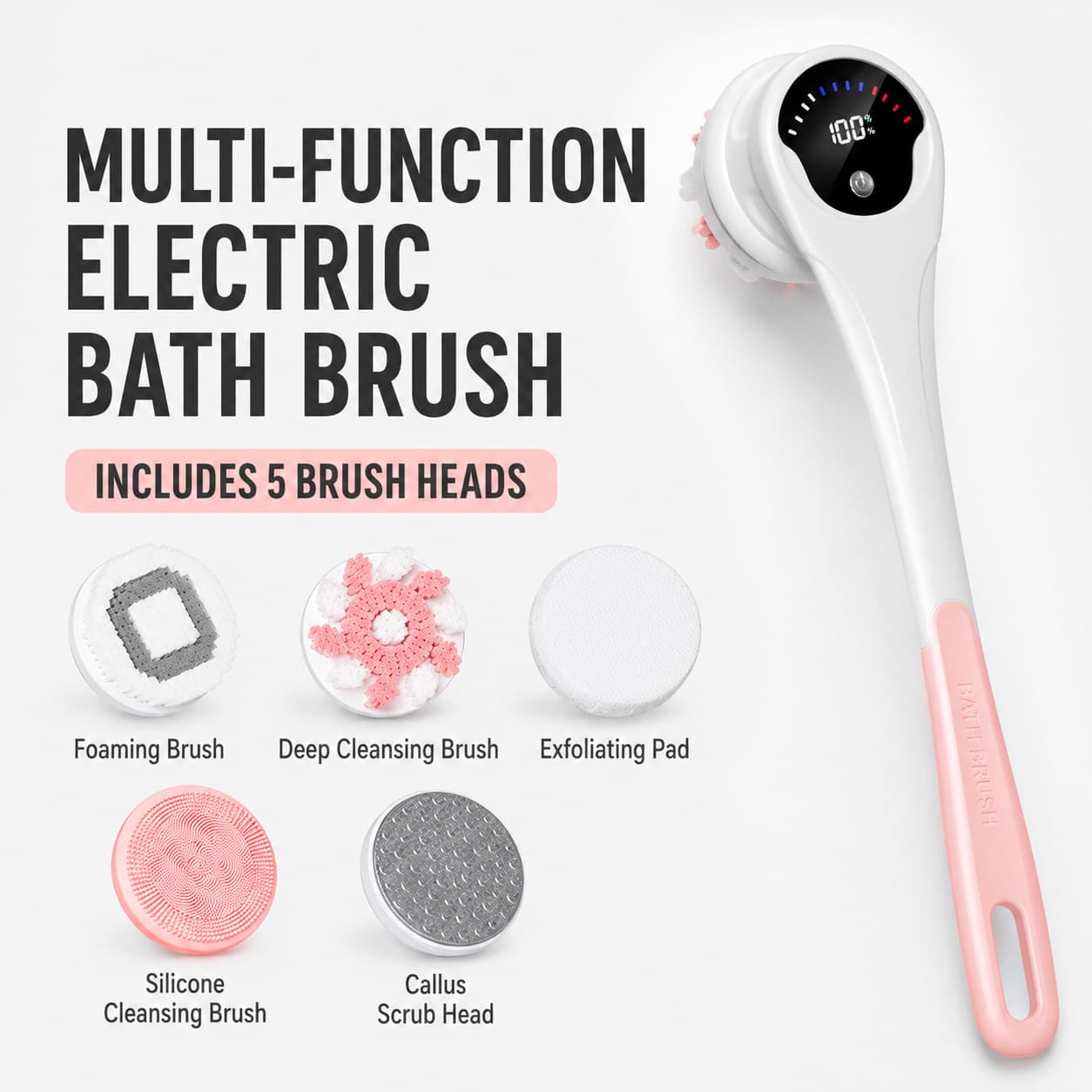 🚿Multi-Functional Electric Spin Bath Brush