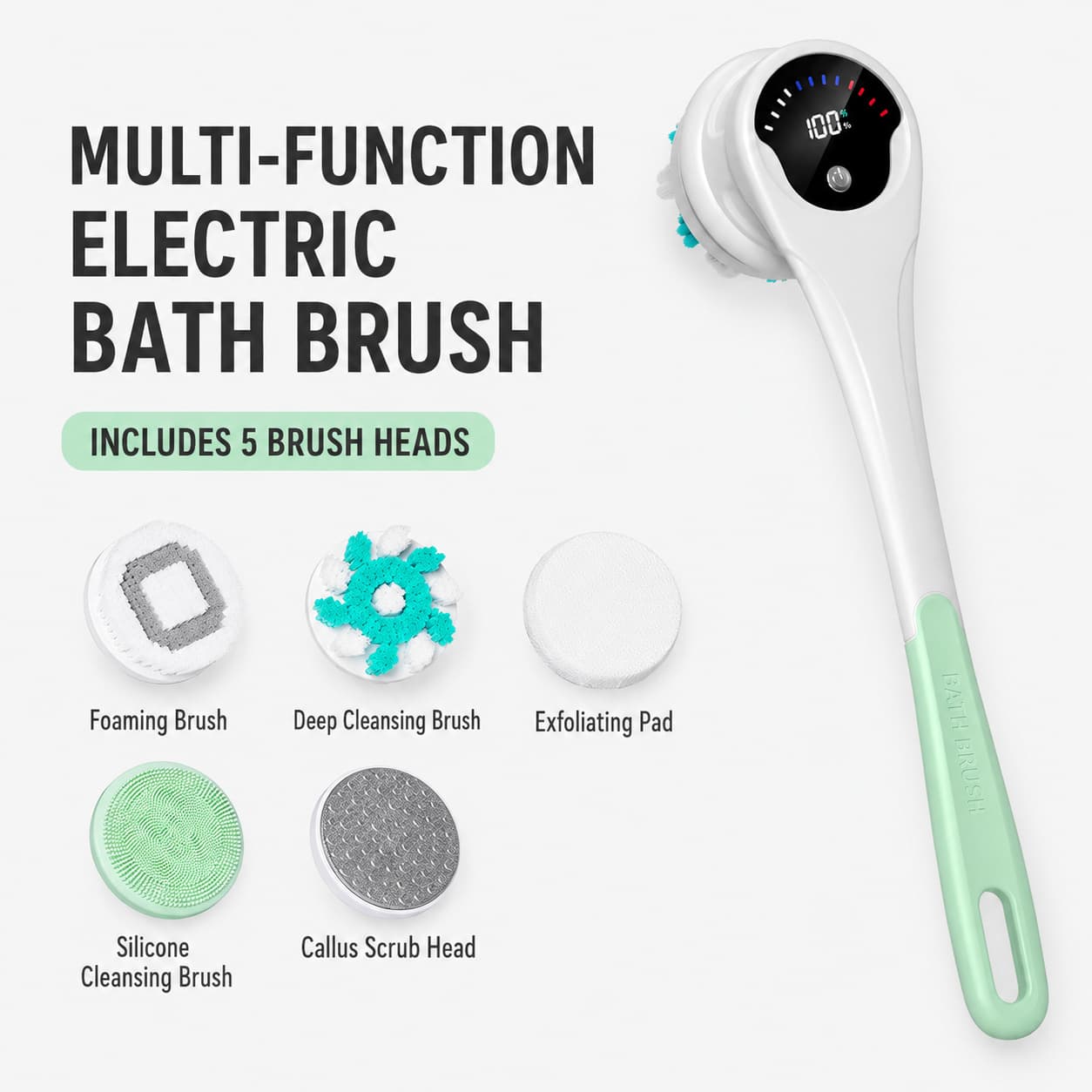 🚿Multi-Functional Electric Spin Bath Brush
