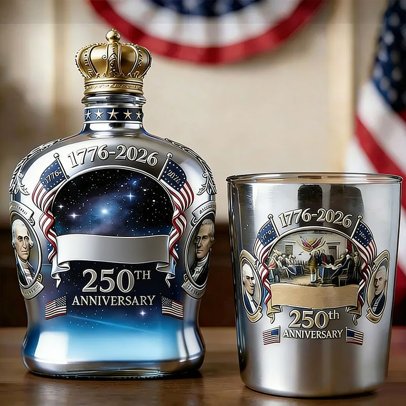 🇺🇸 250th Anniversary Glass Set – 1776-2026 Patriotic Keepsake 🎖️✨