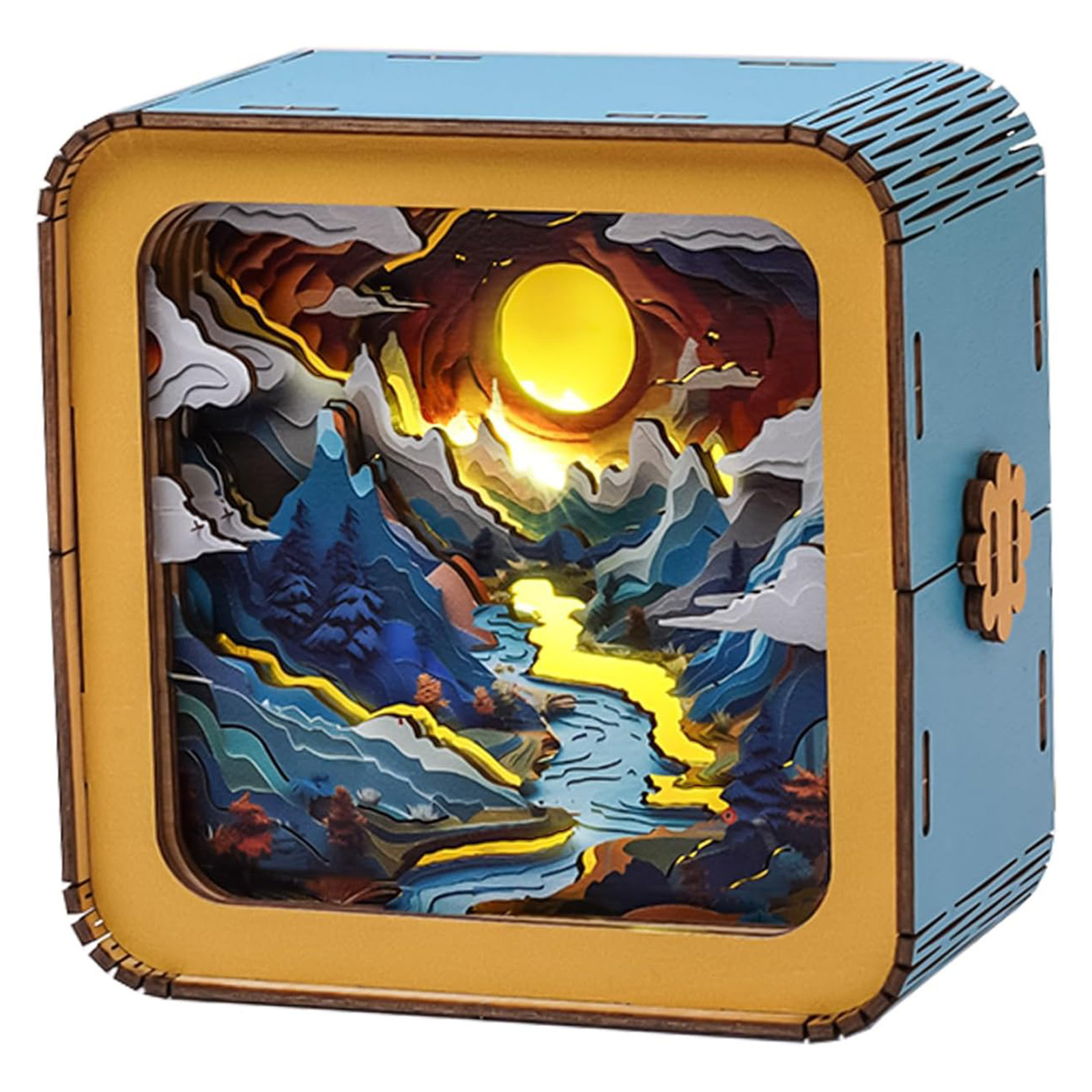 3D Wooden Puzzle Night Light